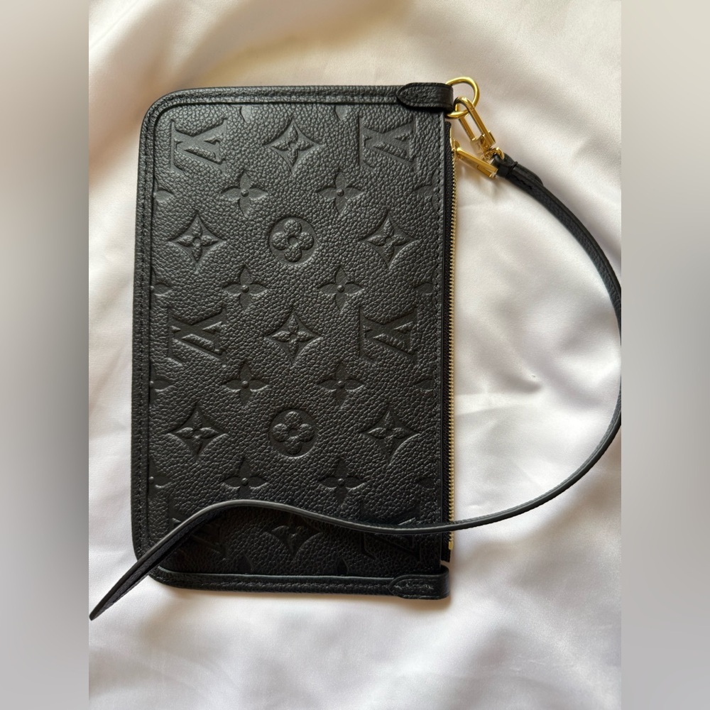 LV Louis Vuitton CarryAll PM Black Monogram Empreinte Leather Shoulder Bag - Picture 12 of 16